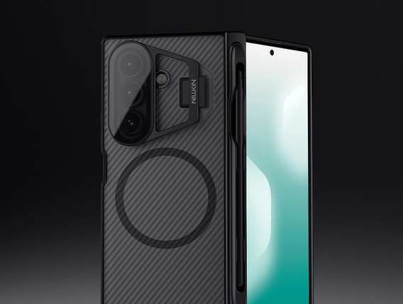 Etui z rysikiem NILLKIN CamShield Prop Magnetic do Samsung Galaxy Z Fold7 5G – czarne