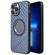 Etui R-JUST RJ57 do iPhone 13 Pro, pancerne, do MagSafe, niebieskie