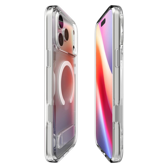 Etui Spigen do iPhone 17 Pro, Ultra Hybrid "S" Mag MagSafe, Clear / White