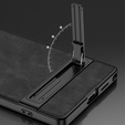 Etui do Samsung Galaxy S25 Ultra GKK – ultra cienkie, twarde, matowe, z podstawką – czarne