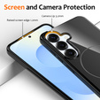 Etui do Samsung Galaxy S25 FE, Silicone Lite, do MagSafe ze smyczką, czarne