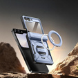 Etui do Samsung Galaxy Z Flip7 FE / Z Flip6, Tongate MECH Magsafe, niebieskie