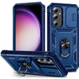 Etui pancerne do Samsung Galaxy S23 FE, CamShield Slide, niebieskie
