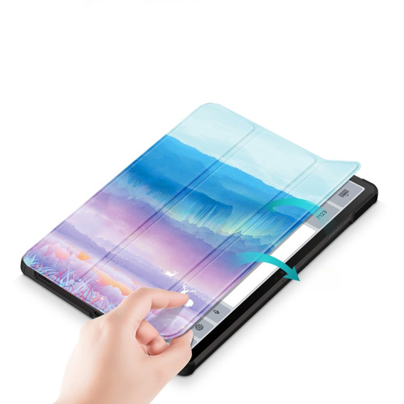 Etui do Samsung Galaxy Tab S9 FE+ Plus z miejscem na rysik, Jeleń Fantasy