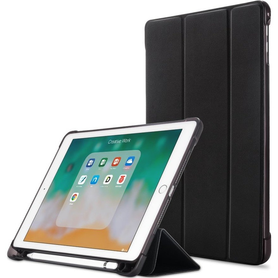 Etui do iPad 9.7" 2018/2017 (6/5 gen.) / Air 2/1 9.7" 2014/2013, Smartcase z miejscem na rysik, czarne