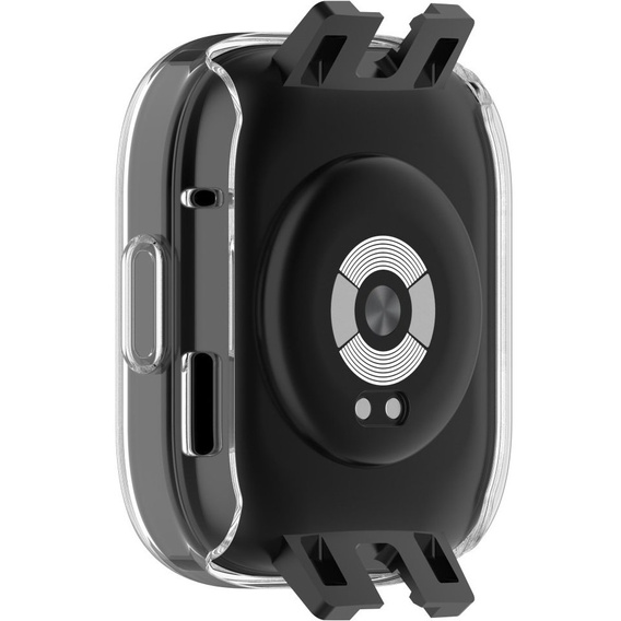 2w1 Etui Silikonowe z Osłoną na Ekran do Xiaomi Redmi Watch 3, Przezroczyste