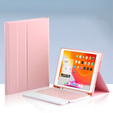 Etui z klawiaturą do iPad Air 10.9" 2022/2020 (5/4 gen.) / Pro 11" 2021/2018 (3/1 gen.), Pen Slot, różowe rose gold