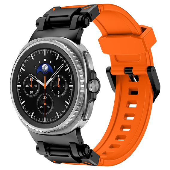Pasek Silikonowy do Samsung Galaxy Watch 8 / 8 Classic, Pomarańczowy