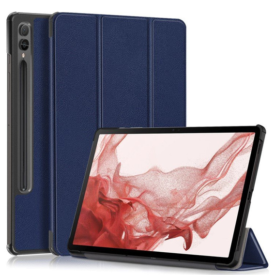 Etui do Samsung Galaxy Tab S9 Plus, Smartcase z miejscem na rysik, niebieskie