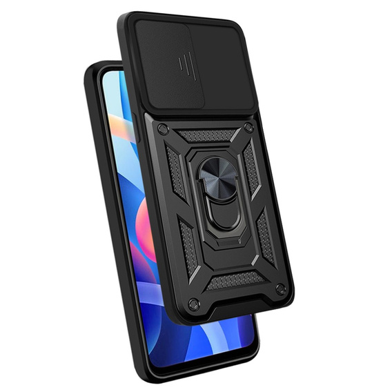 Etui pancerne do Xiaomi Poco M4 Pro 5G / Redmi Note 11S 5G, CamShield Slide, czarne