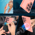 Etui do Samsung Galaxy S25 Ultra, do MagSafe, ERBORD Matt Case, różowe + Szkło na ekran