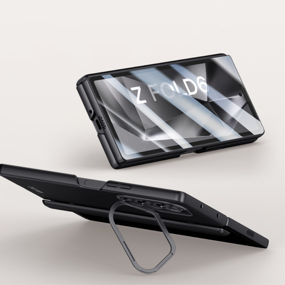 Etui do Samsung Galaxy Z Fold6 5G, z podstawką, do MagSafe, czarne