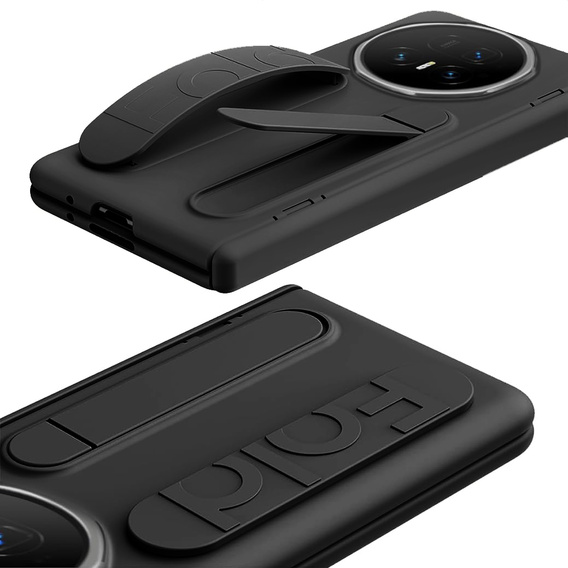 Etui z rączką i podstawką do Honor Magic V5 5G, czarne