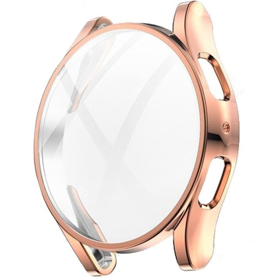 Etui z Osłoną na ekran do Samsung Galaxy Watch 5 44mm, Różowe złoto