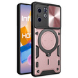 Etui pancerne do Infinix Hot 40i, CamShield Slide, różowe rose gold