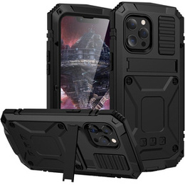 Etui pancerne do iPhone 12 / 12 Pro, R-JUST, czarne