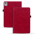 Etui z klapką do Lenovo Tab M11, flower, czerwone