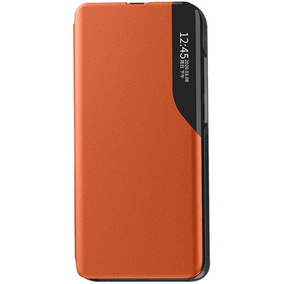 Etui z klapką do Honor Magic 6 Lite 5G, Side View, pomarańczowe