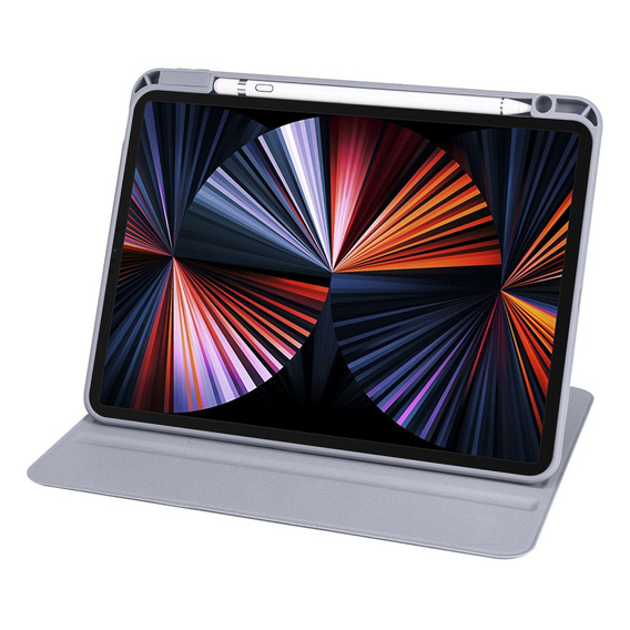 Etui do iPad Pro 11" 2022/2021/2020 (4/3/2 gen.), z miejscem na rysik, Obrotowe 360°, Fioletowe