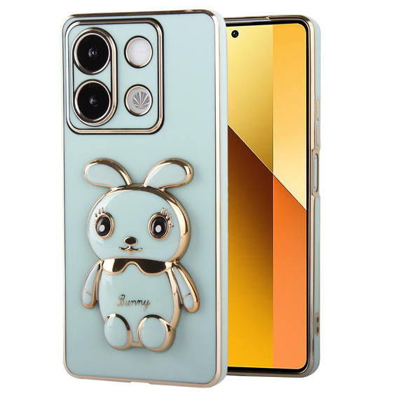 Etui do Xiaomi Redmi Note 13 5G, Rabbit, zielone + Szkło Hartowane 9H