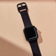 Pasek Silikonowy do Apple Watch 1/2/3/4/5/6/7/8/9/10/11/SE Ultra 1/2/3 42/44/45/46/49mm, Czarny