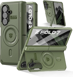 Etui pancerne do Samsung Galaxy Z Fold7 5G, Dexnor Magnetic,  do MagSafe - zielone