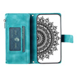 Etui z klapką do Xiaomi Redmi Note 13 Pro 4G / Xiaomi Redmi Note 14S / Xiaomi Poco M6 Pro 4G, Mandala, zielone