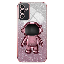 Etui do Samsung Galaxy A15 4G / 5G, Glitter Astronaut, różowe