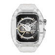 Pasek Silikonowy z Etui do Apple Watch 4/5/6/7/8/9/SE 44/45MM, Biały