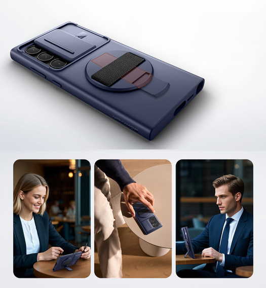 Etui do Samsung Galaxy S24 Ultra, Suritch, niebieskie