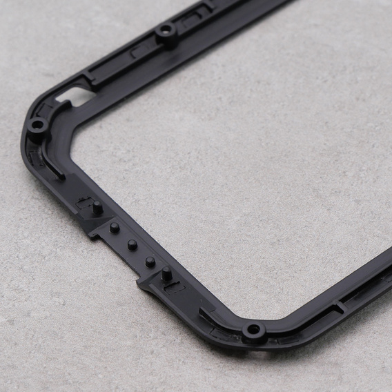 Etui Love Mei do iPhone XS / X, pancerne ze szkłem, czarne
