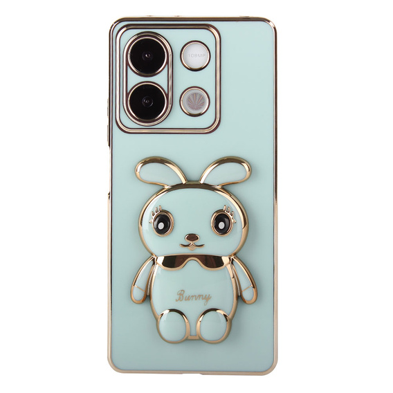 Etui do Xiaomi Redmi Note 13 5G, Rabbit, zielone + Szkło Hartowane 9H