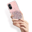 Etui do Huawei Nova 9, Glittery, różowe