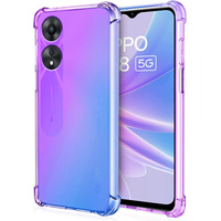 Etui Gradient Dropproof do Oppo A78 4G, Fioletowe / niebieskie