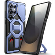 Etui do Samsung Galaxy S25 Ultra, Tongate MECH MagSafe Series, niebieskie + Szkło Hartowane 9H