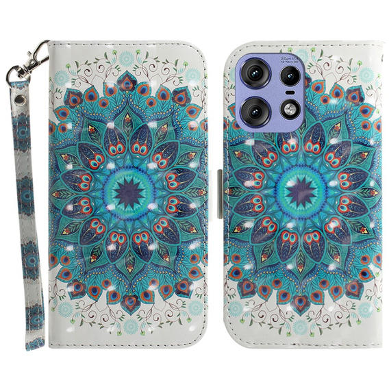 Etui z klapką do Motorola Edge 50 Pro, Wallet, Mandala Flower