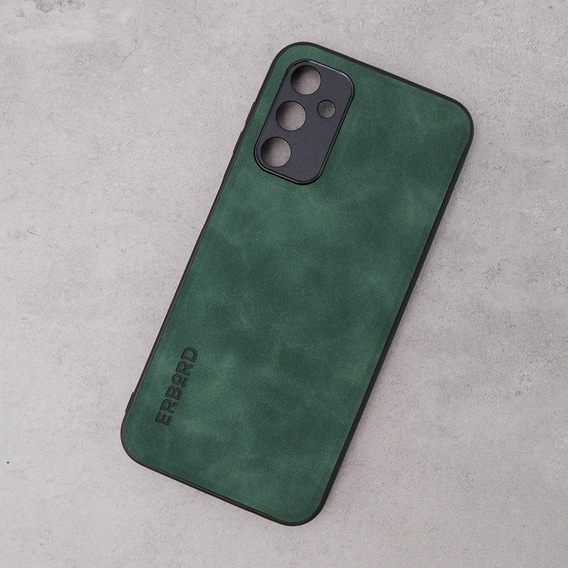 Etui do Samsung Galaxy A14 5G, ERBORD Business, z blaszką do uchwytów samochodowych, zielone