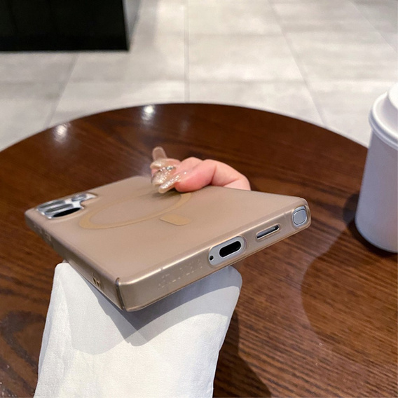 Etui do Samsung Galaxy S25 Ultra, matowe, kompatybilne z MagSafe – desert gold