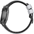 Pasek Silikonowy QuickFit do Garmin Fenix 22mm, Biały/Czarny