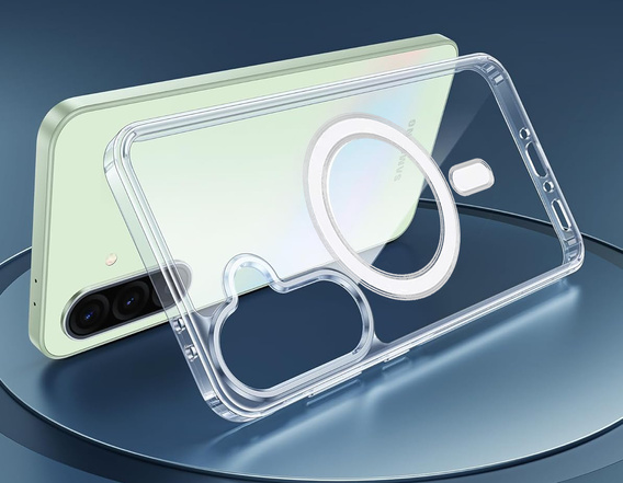 Etui do Samsung Galaxy A36 5G, Dropproof MagSafe, przezroczyste + Szkło hartowane 9H