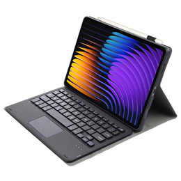 Etui z klawiaturą do Xiaomi Pad 7 / Xiaomi Pad 7 Pro, TouchPad, czarne