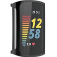2w1 Etui z Osłoną na ekran do Fitbit Charge 5, Czarny