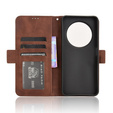 Etui z klapką do Xiaomi Redmi 14C / Xiaomi Poco C75, Card Slot, brązowe