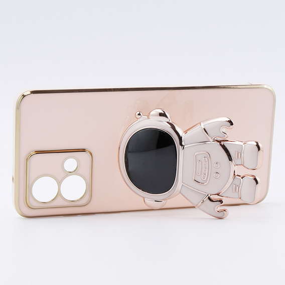 Etui do Motorola Moto G84 5G, Astronaut, różowe rose gold