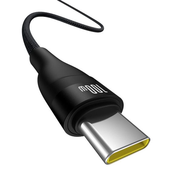 Baseus Flash 2 – kabel USB‑A do USB‑C 100 W, 2 m - czarny