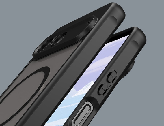 Etui do Sony Xperia 10 VII, Matt Case, do MagSafe, czarne