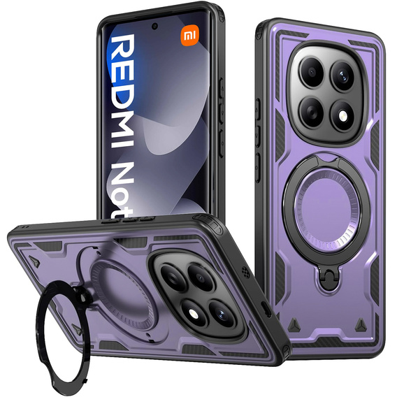 Etui magnetyczne do Xiaomi Redmi Note 15 5G / Poco M8 5G, fioletowe