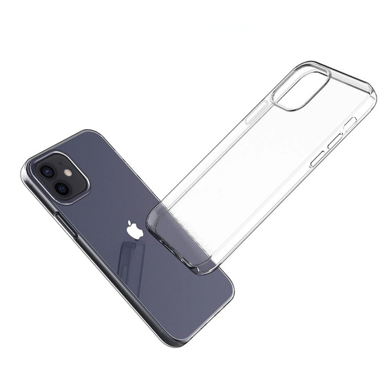 Etui cienkie do iPhone 12 Mini, Slim, przezroczyste