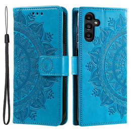 Etui z klapką do Samsung Galaxy A55 5G, Mandala, niebieskie