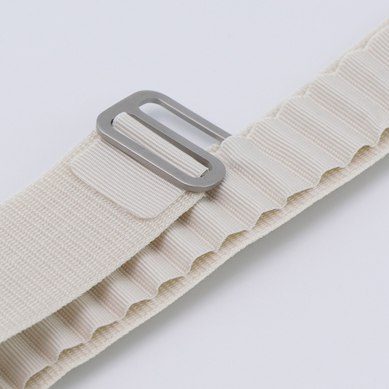 Pasek Nylonowy do Apple Watch 1/2/3/4/5/6/7/8/9/10/SE/Ultra/Ultra 2 42/44/45/46/49mm, Beżowy
